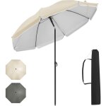 Parasol de jardin woltu, parasol inclinable �155 cm, hauteur r�glable, en tissu anti - uv � upf 50 + ...