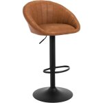 Woltu - tabouret de bar chaise de bar pivotante rglable en hauteur, tabouret cuisine en similicuir vintage ...