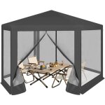 Woltu - tonnelle de jardin 3, 8 x 3, 3 m pergola jardin ext�rieur avec moustiquaire, parois lat�rales ...