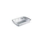 100 plats  gratin rigide en aluminium 3405 ml - dimensions 368 x 249 x h. 48 mm - usage alimentaire ...