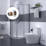 Wottes - 8 pcs roulette porte coulissante de douche roulement porte de douche pour rouleau 19mm