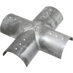 Wovar - connecteur 4 voies 100 mm pour poteaux ronds - par pice