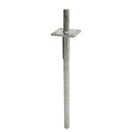Wovar - pied de poteau réglable 400 mm galvanisé avec goupille Wovar - pied de poteau réglable 400 mm galvanisé avec goupille