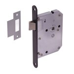 Wovar - serrure  entailler avec plaque frontale noire - par pice