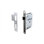 Wovar - serrure wc plaque frontale en inox pc63 - par pièce Wovar - serrure wc plaque frontale en inox pc63 - par pièce