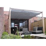 Wovar - voile d'ombrage harmonica anthracite 290 x 500 cm