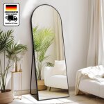 Wowttrelax 162 x 52 cm miroir sur toute la longueur, cadre en alliage d'aluminium miroir sur pied, miroir ...