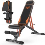 Wowttrelax - banc de musculation pliable et ajustable, banc musculation complet capacit de poids de ...