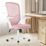 Wowttrelax - chaise a roulette avec accoudoirs rabattables � 90� avec fonction swing - chaise de bureau ...