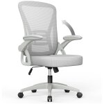 Wowttrelax - fauteuil de bureau ergonomique avec accoudoirs relevables, chaise bureau roulette avec support ...