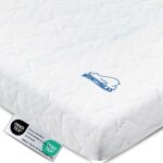 Surmatelas 140x190cm, �paisseur 6 cm, matelas m�moire de forme, avec housse lavable, 7 zones pour soulager ...