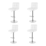 Wowttrelax - chaise de bar assise 55  75 cm - tabouret bar lot 4 cuir chaise cuisine - tabouret ilot ...