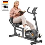 Wowttrelax - v�lo ergom�tre allong� pour usage domestique avec 16 niveaux de r�sistance r�glables, �cran ...