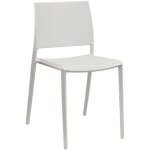 Chaise en polypropyl�ne milano restaurant bar blanc