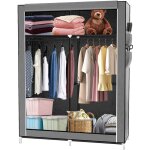 Hofuton armoire de rangement pliable 108 x 45 x 170 cm penderie en tissu intiss avec fermeture  glissire ...