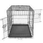 Hofuton caisse de transport pour chien en acier pliable 1067671cm noir Hofuton caisse de transport pour chien en acier pliable 1067671cm noir