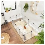 Wyctin - hofuton parc enclos, cage, clôture, avec plancher, intérieur, modulable, en plastique, pour ... Wyctin - hofuton parc enclos, cage, clôture, avec plancher, intérieur, modulable, en plastique, pour ...