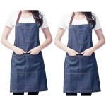 X tablier de cuisine rglable en jean denim avec grandes poches pour femmes hommes pour cuisiner barbecue ...