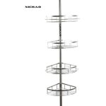 [jamais utilis] xichao - tagre d'angle de douche tlescopique panier serviteur de douche sans perage ...