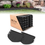 180 bordures de jardin en plastique noir, 26, 7 m x 13 cm, faciles  installer et flexibles. idales ...