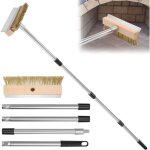 Xiiw - brosse de four � pizza, brosse en laiton de nettoyage de four � pizza avec grattoir, brosse de ...