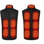 Xl - veste chauffante manteau chauffant electrique veste chauffante batterie non incluse chauffage 9 ...