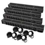 Wiltec 4x caniveau ? 1000 x 140 x 115 mm ? capacité de charge 25 t ? avec grille de recouvrement en fonte ... Wiltec 4x caniveau ? 1000 x 140 x 115 mm ? capacité de charge 25 t ? avec grille de recouvrement en fonte ...