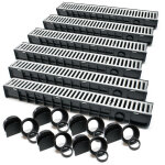 6x caniveau ? 1000 x 140 x 115 mm ? capacité de charge 1, 5 t ? avec grille de recouvrement galvanisée ... 6x caniveau ? 1000 x 140 x 115 mm ? capacité de charge 1, 5 t ? avec grille de recouvrement galvanisée ...