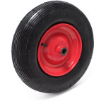 Wiltec - roue complte 4. 00 - 8 pour diable ? 400 x 400 x 100 mm ? avec chambre  air et jante ? valve ...