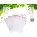 Xvx lot de 100 sacs en filet anti - insectes, filet de jardin protection en nylon, sac protection fruits ...