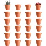 Lot de 12 pots de fleurs en terre cuite avec trou de drainage, réutilisables, pour la décoration intérieure ... Lot de 12 pots de fleurs en terre cuite avec trou de drainage, réutilisables, pour la décoration intérieure ...