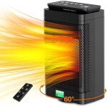 Xvx - chauffage d'appoint - 1500w radiateur electrique, ptc chauffage soufflant, 3 modes, t�l�commande, ...