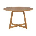 Ebuy24 - yadikon table de salle � manger �120cm , extenstible avec plateaux suppl�mentaires ch�ne d�cor. ...