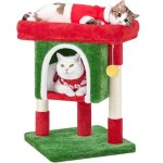 Yaheetech arbre à chat design avec niche et plate - forme arbre - griffoir tour pour chat hauteur 59cm ... Yaheetech arbre à chat design avec niche et plate - forme arbre - griffoir tour pour chat hauteur 59cm ...