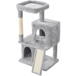 Yaheetech - arbre  chat tour avec griffoir poteaux en sisal centre d'activits 2 niches 1 boule 1 platforme ...