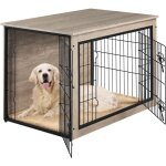 Cage pour chien en bois cage pour chiots intérieur avec 2 portes grillagées à double serrure niche industriel ... Cage pour chien en bois cage pour chiots intérieur avec 2 portes grillagées à double serrure niche industriel ...