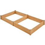 Yaheetech carr� potager sur�lev� bac potager en bois bac � fleurs l�gumes plantes potager ext�rieur / ...