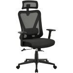 Yaheetech - chaise bureau ergonomique fauteuil de bureau en maille support lombaire et sige inclinaible ...