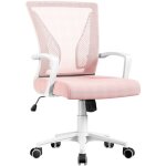 Yaheetech - chaise bureau avec si�ge dossier en maille respirante hauteur r�glable fauteuil d'ordinateur ...