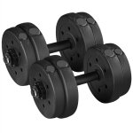 Ensemble d'haltères 15kg kit d'haltères musculation set d'haltères réglables avec plaques paire d'haltères ... Ensemble d'haltères 15kg kit d'haltères musculation set d'haltères réglables avec plaques paire d'haltères ...