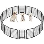 Yaheetech - parc pour chien 16 panneaux enclos chiens chiot lapin canard rongeur 68 x 100 cm enclos clture ...