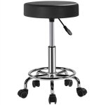 Yaheetech tabouret de bureau hauteur réglable 51 - 65 cm avec roulettes rotation à 360° tabouret de travail ... Yaheetech tabouret de bureau hauteur réglable 51 - 65 cm avec roulettes rotation à 360° tabouret de travail ...
