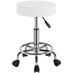 Yaheetech tabouret de bureau hauteur r�glable 51 - 65 cm avec roulettes rotation � 360� tabouret de travail ...