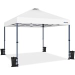 Yaheetech tonnelle de jardin 3x3, tente d'ext�rieur pop - up avec sacs de sable / piquets / cordes / ...