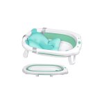 Baignoire pliable pour b�b� de 0 � 8 ans avec tapis de bain pour b�b�, filet de bain pour b�b�, s�r et ...