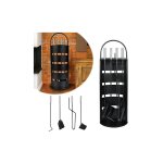 Yardin couverts de chemine en acier inoxydable, ensemble de 5 accessoires de chemine, ensemble de chemine ...