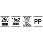 Lime plate yato yt - 85022 pour meulage avec limiteur