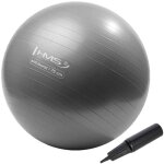 Yb02 nouveau ballon de gymnastique gris 75cm hms