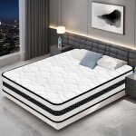 Yidatong - matelas 140x190 cm, matelas �pais 28 cm, matelas � ressorts hybride, ergonomie 10 zones, fermet� ...