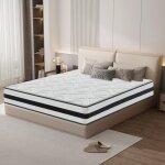 Yidatong ? matelas m�moire de forme 140x190 cm ? �paisseur 23 cm ? confort ferme ? ressorts ensach�s ...